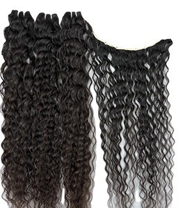 Vendeurs de cheveux Remy vierges indiens vierges non transformés Alignement des cuticules de vague naturelle Extensions de cheveux de style crépus Bundles Cheveux humains bruts - Product Image 6
