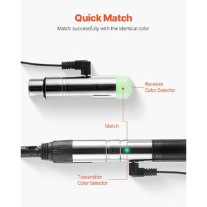 DMX <b>Wireless</b> <b>Receiver</b> 3 <b>Receivers</b> 1 Transmitter 2.4G ISM Band 656 ft Range Stage Lighting Equipment Bag Adapter All-in-One - Product Image 5