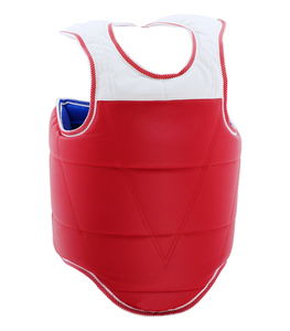 เสื้อเกราะป้องกันอกสำหรับชกมวย MMA ยี่ห้อ Lawd Sports สีขาว ทำจาก PVC/หนัง/PC ลายเป้าหมายสีน้ำเงิน ระบายอากาศได้ดี ปรับขนาดได้ ออกแบบตามสั่ง สำหรับฝึกซ้อม - Product Image 4