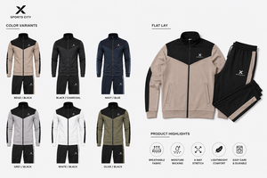Conjuntos Deportivos Personalizados para Hombre X Sports City, Mezcla de Algodón y Felpa, Calidad Premium OEM/ODM, Estilo Deportivo X Performance, Logotipo X - Product Image 5