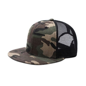 Gorra de béisbol de caza personalizada de cinco paneles con hebilla metálica, gorra de sol para publicidad exterior, 100% poliéster, tipo camionero - Product Image 1