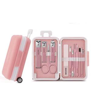 Portable Stainless Steel Manicure Kit With <b>Nail</b> Clipper <b>Set</b> In Green Case For Travel Use - Product Image 5