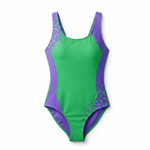 Maillot de bain une pièce pour femme, personnalisable par sublimation, tissu à séchage rapide, vêtements de sport pour la piscine et l'entraînement - Product Image 1