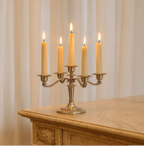 Elegant gold multi-tier candle holder with a twisted <b>ribbon</b> stem design. Perfect modern tabletop accent. Available at wholesale - Product Image 2