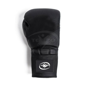 Sports Style Leather Boxing Gloves High Quality Non-Slip Adjustable Wrist <b>Strap</b> Lace-Up Closure Comfortable Hand Protection for - Product Image 3