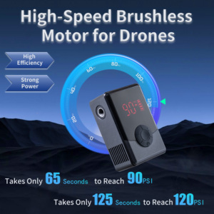 Bomba de Ar Elétrica Mini Portátil com Motor Sem Escovas, Acessórios para Bicicleta, Inflador de Pneus Digital Inteligente - Product Image 4