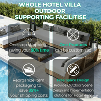 Chaises longues de luxe en métal et aluminium pour hôtels et villas, avec dossier croisé et coussins, design moderne, résistantes aux UV, écologiques et imperméables