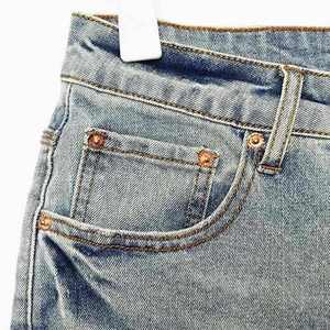 Pantalones Cortos Vaqueros Anchos de Verano de Alta Calidad OEM para Hombre, con Estampado Personalizado y Lavado Ácido - Product Image 3