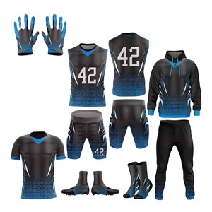 High Quality 7 on 7 American Football Uniforms OEM Custom Logo <b>Plus</b> <b>Size</b> Breathable Quick Dry Unisex Adult Set with <b>Tops</b> Bottoms - Product Image 1