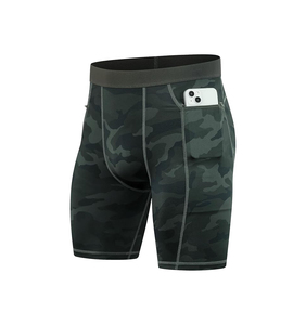 Pantalones Cortos de Compresión para Gimnasio y Fitness de Verano, con Logotipo Personalizado, Cintura Alta, para Correr, Servicio OEM, Pantalones Cortos de Compresión para Hombre - Product Image 5