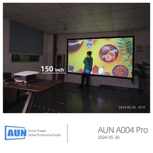 โปรเจคเตอร์พกพาสำหรับขายจากผู้ผลิต ความละเอียด 1080P HD พร้อมฟังก์ชั่นสมาร์ททีวี สำหรับเล่นเกมและดูหนังเพื่อการศึกษา รุ่น A004 Pro - Product Image 5