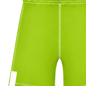Pantalones Cortos de Rugby Verde Lima y Blancos, Cintura Elástica con Cordón, Ropa Deportiva Ligera para Entrenamiento, Partidos y Equipos - Product Image 3