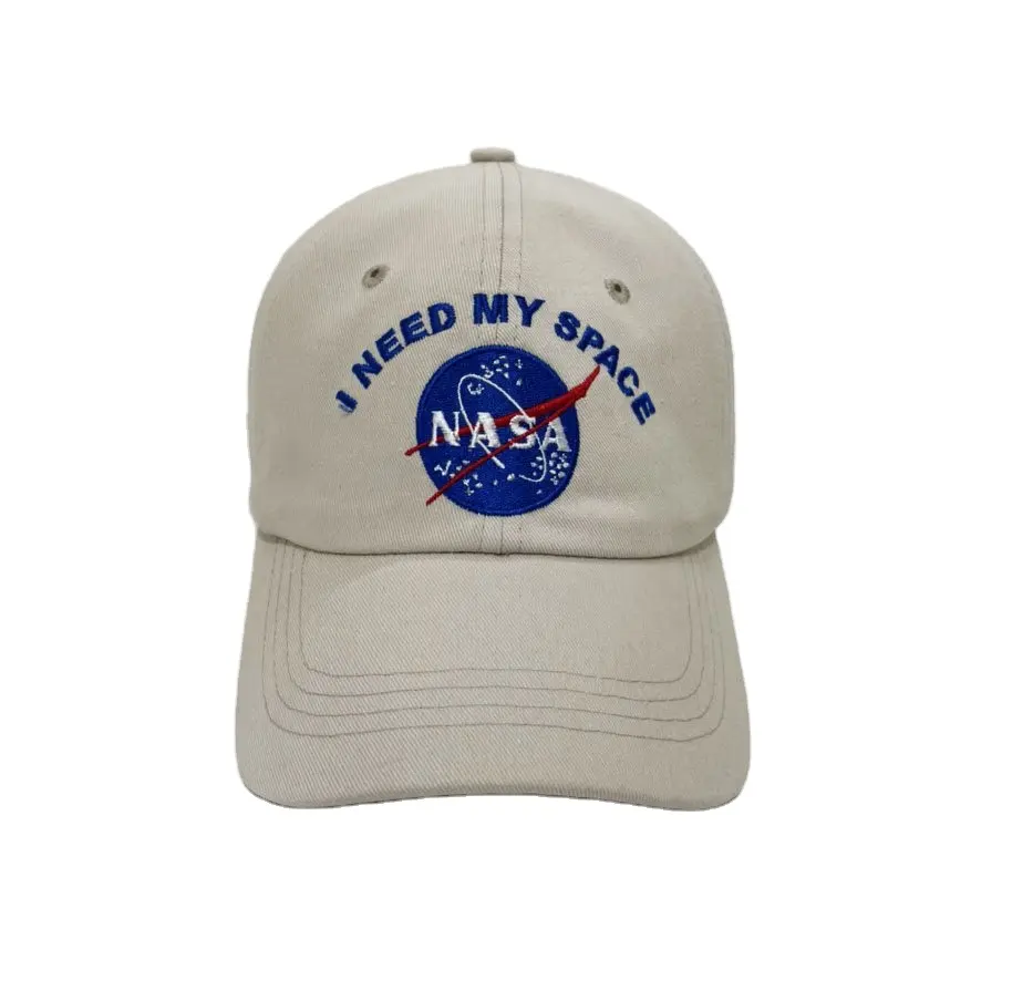 Unstructured and Custom Embroidery Logo Baseball Caps Mid Form Cotton Hats Vietnam Manufacturing High Quality and Buckle Strap