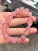 Aameena Agate Vente en gros Bracelet en quartz rose naturel Cristal de guérison Pierre précieuse Agate Quartz rose Bijoux à vendre