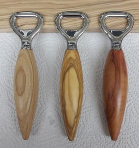 Ouvre-bouteille multifonction en bois, ouvre-bouteille en acier inoxydable avec logo personnalisé, outil de bar portable, cadeau de fête, promotionnel, pour entreprise - Product Image 3