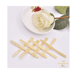 Natural Bamboo Mini Fork Eco Friendly Disposable Cutlery Sustainable Small Wooden Fork for <b>Dessert</b> Fruit Party Catering - Product Image 2
