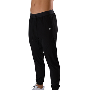 Pantalones Deportivos Negros para Hombre, Ligeros, Elásticos, Ajustados, con Bolsillo con Cremallera, Suministro al por Mayor Personalizado OEM - Product Image 3