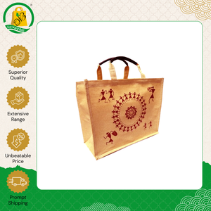 Latest Style Wholesale Supply Bohemian Style Eco-Friendly Jute Tote Bag with Shoulder Webbing Duty Tape Handle at Low Price - Product Image 6