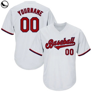 Maillot de baseball bleu clair personnalisé à manches courtes, nom et numéro imprimés par transfert thermique au dos, unisexe, adulte, évacuation de l'humidité, respirant - Product Image 2
