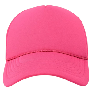 Casquette de baseball trucker personnalisée rose vif tendance en maille Meyba Sports, ajustable avec fermeture snapback, design respirant pour le streetwear et les activités de plein air - Product Image 3