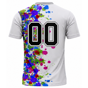 Manufacturer White Multicolor Sublimated Volleyball Jersey Short Sleeve Sports Shirt Team Athletic Wear Match Training Apparel - Product Image 2