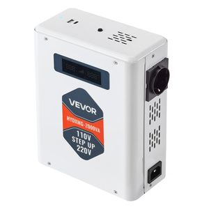 Convertidor de Voltaje de Alta Resistencia 2000VA, Transformador de 110V a 220V con 2 Tomas EU y USB, Inversor - Product Image 1