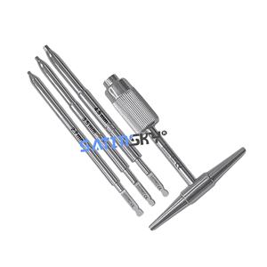 Kit de instrumentos de extracción de tornillos rotos Juego de instrumentos ortopédicos instrumento de cirugía Excelente alta calidad - Product Image 6