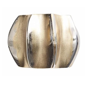 Servilleteros decorativos modernos para el hogar, cuencos con borde de Metal, servilleteros para Tablescape, papel de tela de aspecto brillante para ocasiones - Product Image 5