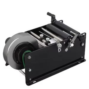 Distributeur manuel d'étiquettes rondes pour bouteilles, distributeur d'autocollants pour canettes de bière, bouteilles de vin, colle et bouteilles en plastique - Product Image 5