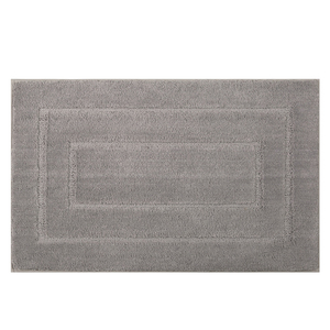 Alfombra de baño rectangular minimalista de chenilla de color sólido con base de goma antideslizante para el suelo del baño. - Product Image 6