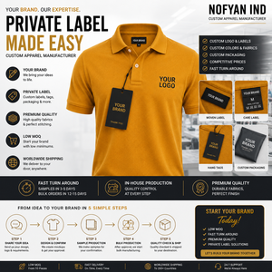 ผู้ผลิตเสื้อโปโลแบบกำหนดเอง รับผลิตแบบ OEM ODM |   เสื้อโปโลผ้าคอตตอนปิเก้แบรนด์ส่วนตัว |   ผู้ผลิตและจำหน่ายเสื้อผ้า MOQ ต่ำ - Product Image 3