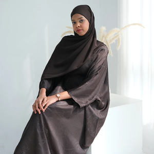 Eid Djellaba <b>Modest</b> Muslim Dresses for Women Ramadan Dubai Hijab Abaya Islam Party Kaftan Robe Elegant Turkey Gown Jalabiya <b>Set</b> - Product Image 3