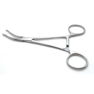 Pinzas de reducción ósea de 5.5 pulgadas, curvadas, largas, con trinquete, de acero inoxidable, instrumento quirúrgico ortopédico - Product Image 3
