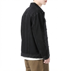 <b>Men</b> <b>Denim</b> <b>Jacket</b> Classic Button Front Trucker Coat with Durable Cotton Fabric Chest Pockets Long Sleeves Casual <b>Denim</b> <b>jacket</b> - Product Image 3