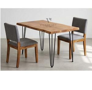 Ensemble de meubles de salle à manger en bois massif, durable, moderne et portable, pour la maison, l'hôtel, le café - Product Image 2