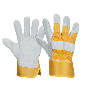 Guantes de Cuero para Conductor, Color Amarillo, Guantes de Trabajo para Soldadura Eléctrica, Guantes de Seguridad de Cuero de China - Product Image 5