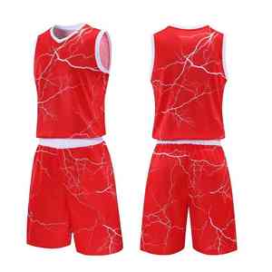 Conjunto de Uniforme de Baloncesto Sublimado Personalizado, Reversible, sin Mangas, Transpirable, para Hombre - Product Image 1