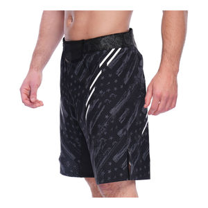 Shorts de sport en maille personnalisés avec logo, prix FOB de gros, impression par sublimation, tendance, en polyester, décontractés, élastiques, style homme - Product Image 2