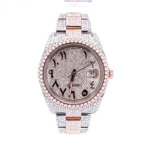 Montre élégante en diamant de qualité supérieure pour femmes, bracelet en or rose, idéale pour les mariages et les occasions de soirée, disponible au meilleur prix - Product Image 6