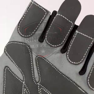 Leather <b>Half</b> Finger Weight Lifting Gloves for Gym Workout-Non-<b>Slip</b> & Breathable - Product Image 5
