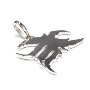 Splendid Gift Jewelry - Colgante con Letra S Plateada en Plata con Cristales de Estrás, Estilo Hiphop, Unisex - Product Image 3