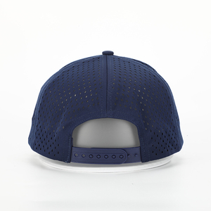 <b>Major</b> Embroidered Navy Blue Mesh Snapback Cap Adjustable 6-Panel Street Style <b>Hat</b> for Adults Casual <b>Wear</b> Spring Summer - Product Image 5