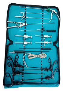 Kit de equipo de laparoscopia mínimamente invasiva con trocar, pinzas, portaagujas y herramientas quirúrgicas para procedimientos quirúrgicos - Product Image 6