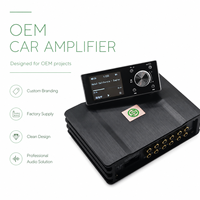Canaux d'amplificateur DSP de voiture OEM Processeur audio numérique 4 canaux avec télécommande LCD et 8 sources informatiques audio de voiture