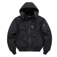 Blouson Bomber Léger Rembourré Tendance Urbaine Coupe Droite avec Broderies Personnalisées Faible MOQ Streetwear