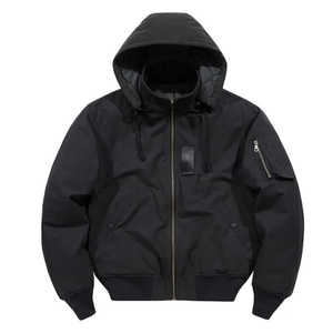 Chaqueta Ligera Acolchada, Estilo Urbano, Corte Regular, Chaqueta Bomber con Parches Bordados Personalizados, MOQ Bajo, Ropa Urbana - Product Image 5