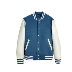 โรงงานขายส่งเสื้อแจ็คเก็ตวาร์ซิตี้แบบกำหนดเอง ออกแบบ OEM ระบายอากาศได้ดี กันลม คุณภาพสูง สำหรับผู้ชาย ปักลายด้านหน้า หนังแท้ - Product Image 1