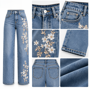 Proveedor de Pantalones Vaqueros Utilitarios para Mujer, Denim Rígido, Etiqueta Personalizada para Minoristas de Ropa de Trabajo, Producción al por Mayor en Tallas S-XL - Product Image 6