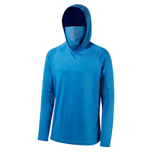 Chemise de pêche unisexe à manches longues et à capuche avec masque facial, séchage rapide, protection solaire intégrale - Product Image 1