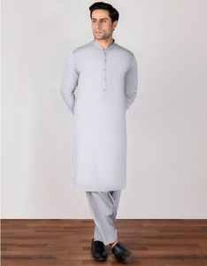 Costume Homme Shalwar Kameez Léger et Respirant, Modèle 2026, Fabrication Usine, Coton Décontracté à Manches Longues pour Prières de l'Aïd - Product Image 2